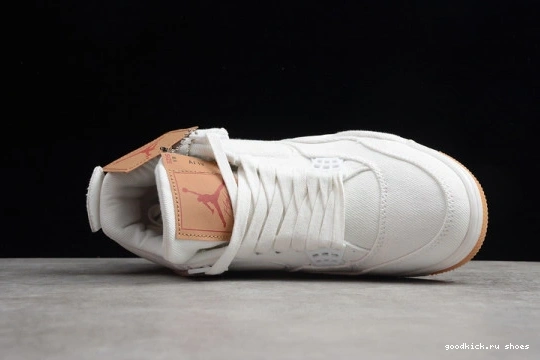 (Levi's 100 AO2571 Levi's 100 Jordan AO2571 4 Retro White Air Tag) 0328